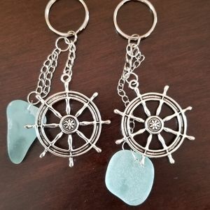 Seaglass keychains